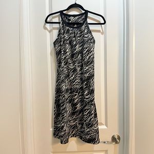 Patagonia Black/Brown Floral Strappy Sundress Small Armpit To Armpit 17”